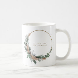 Elegant Eucalyptus Pampas Grass Julkrans Kaffemugg
