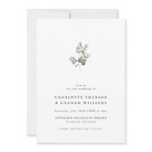 Elegant Eucalyptus Photo Bröllop