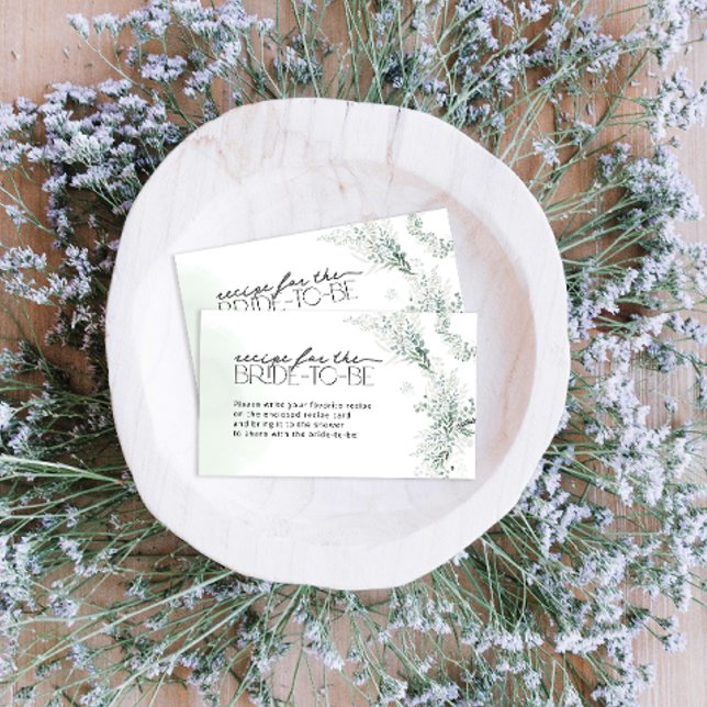 Elegant Eucalyptus Recept för " Bride " Tilläggskort (Skapare uppladdad)