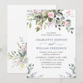 Elegant Eucalyptus  Ro Bröllop Inbjudningar