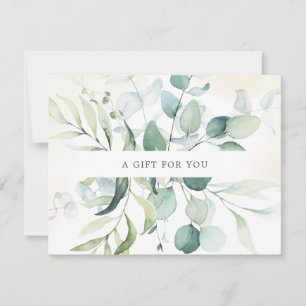 Elegant Eucalyptus Rustic Gift Certificate