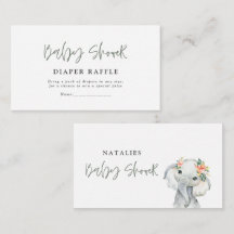 elegant eucalyptus söt babyduschdiskett raffel