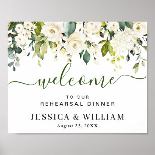 Elegant Eucalyptus Vit ros REHEARSAL DINNER Po Poster