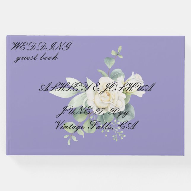 Elegant eukalyptus botanisk gästbok (Framsida)