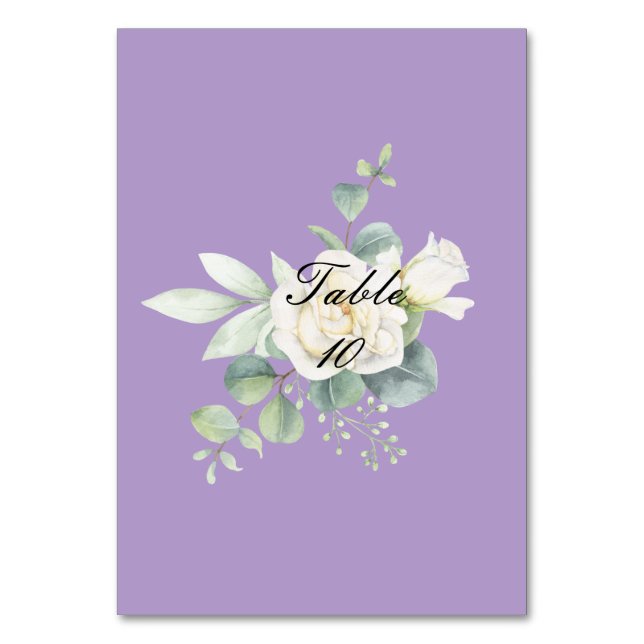 Elegant eukalyptus botaniska sommar bordsnummer (Framsidan)