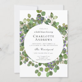 Elegant Eukalyptus Bridal Shower Einladung Inbjudningar