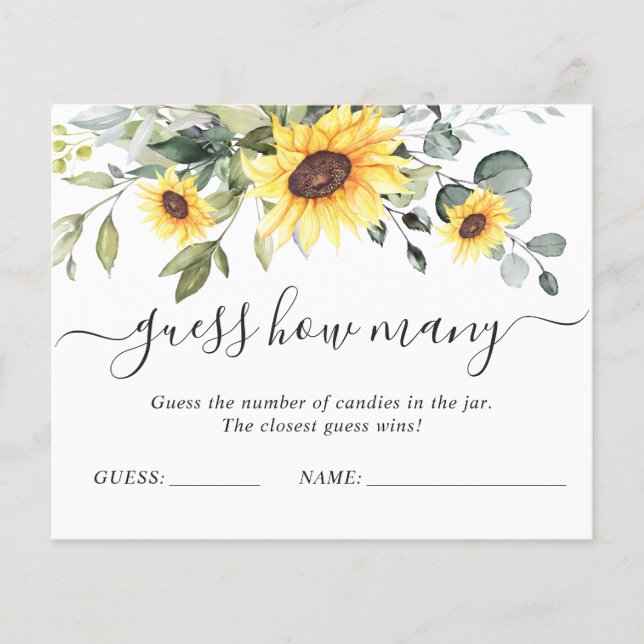 Elegant Eukalyptus Gissa Hur Många Spelkort (Framsida)