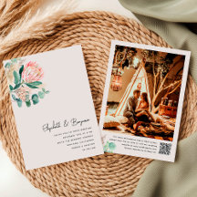 Elegant Eukalyptus Pampasgräs Protea Foto