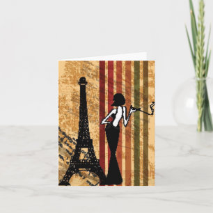 Elegant européstil Notecard Kort