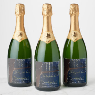 Elegant Evening Sparkling Vin etiketter