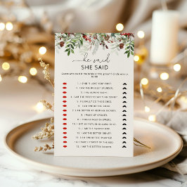 Elegant evergreen sa att hon sa möhippa-spel