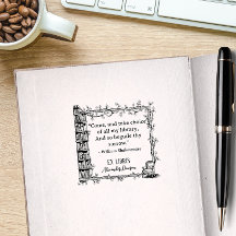 Elegant Ex Libris Shakespeare Quote Bibliotek