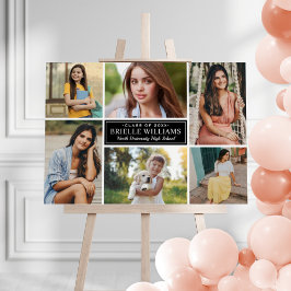 Elegant Examenfirande Fest Foto Collage Välkomstsk