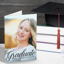 Elegant examenfoto för seniorer vikt examenspresen meddelande