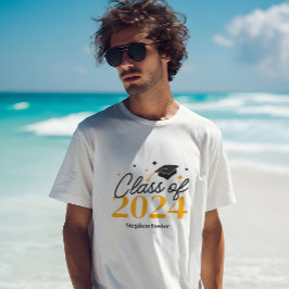 Elegant examenklass 2024 minnessak examenfirande t shirt
