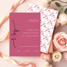 Elegant Exotisk Rosa Kalligrafi