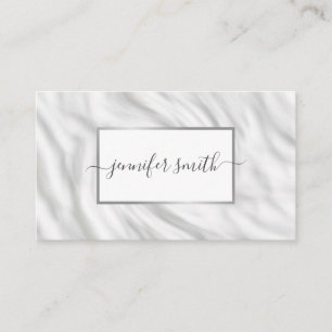 Elegant Fabric Marble med Ram Chic Söt Visitkort