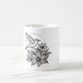 Elegant Fågelkaffe och blomkål Mugg