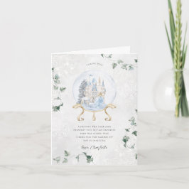 Elegant Fairy Tale | Winter Princess Birthday Tack Kort