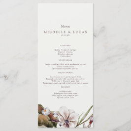 Elegant Fall Floral Wedding  Meny
