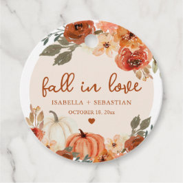 Elegant Fall Förälskad Boho Pumpa Bröllop Gåvor Etiketter