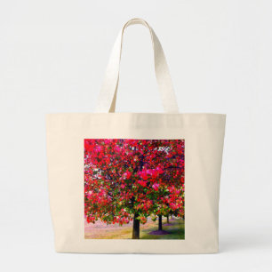Elegant Fall Hösten rosa impressionistisk träd Jumbo Tygkasse