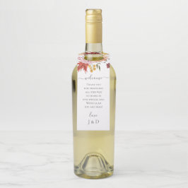 Elegant Fall Leaves Autumn Wedding