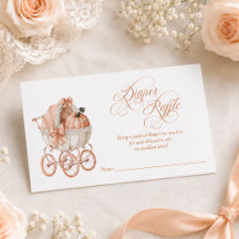 Elegant Fall Pumpa Blöja Lotteri Baby Shower