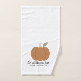 Elegant Fall Pumpkin Family Namn Thanksgiving