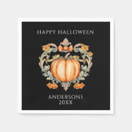 Elegant Fall Pumpkin Pappersservett