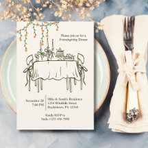 Elegant Fall Thanksgiving Friendsgiving middag