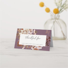 Elegant Fall Thanksgiving Friendsgiving middag Placeringskort