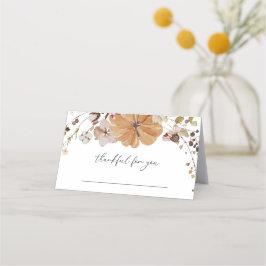 Elegant Fall Thanksgiving Friendsgiving middag Placeringskort