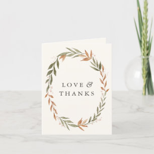 Elegant Fall WANSEY Baby Shower Tack Kort