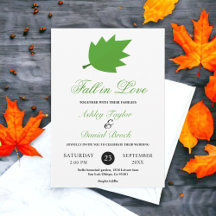 Elegant fallit i Kärlek Höst löv Fallbröllop