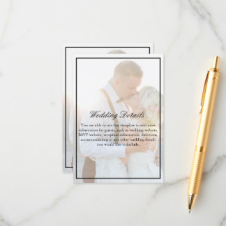 Elegant falskt pergamentöverdrag för foton tilläggskort