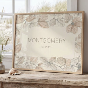 Elegant familjeföremål för väggkonst Minimalistisk