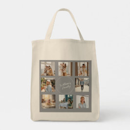 Elegant familjefoto anpassad totebadsdesign tygkasse