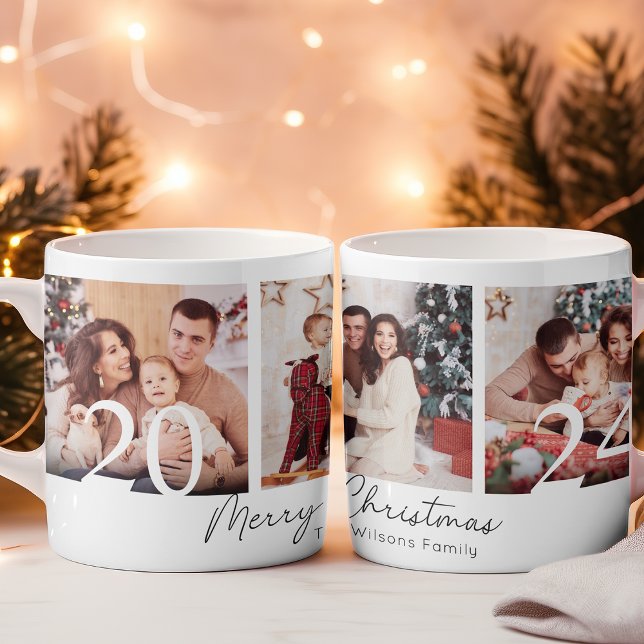 Elegant Familjens julfotopassage Kaffemugg (Skapare uppladdad)