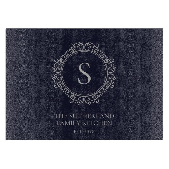 Elegant Family Namn Monogram-flottan (Framsidan)