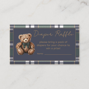 Elegant Fancy Bear R.L. tema blöja lotteri Tilläggskort