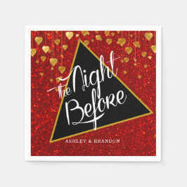 Elegant Fancy Glitter Natten Före Servett