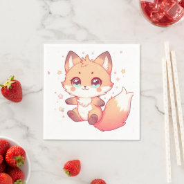 Elegant Fantasy Fox Baby Shower Pappersservett