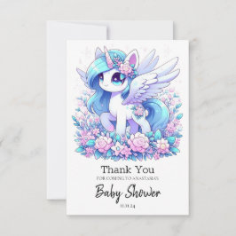 Elegant Fantasy Unicorn Baby Shower Tack Kort