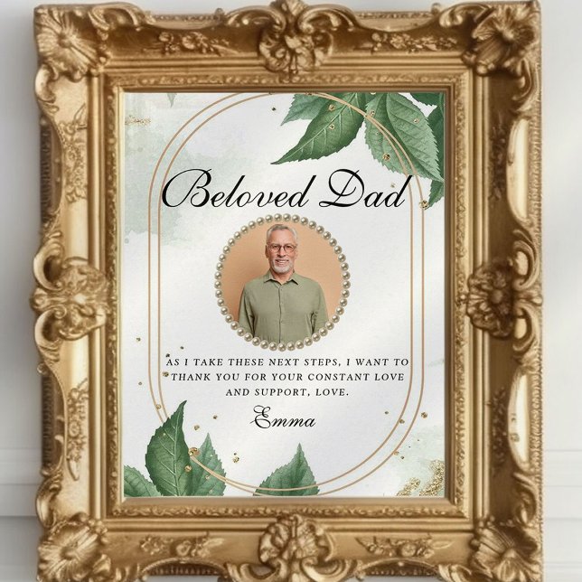 Elegant Far i Bride Tack Gift Idea Poster (Skapare uppladdad)