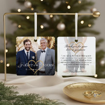 Elegant Far i Groom Photo Memory Keepsak