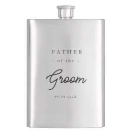 Elegant far till brudgummen fickplunta