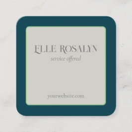 Elegant Färg Affärskort Fyrkantigt Visitkort