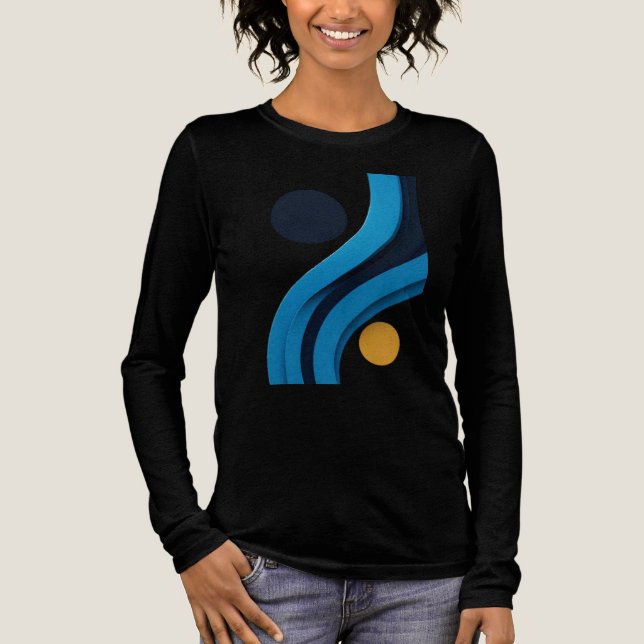 Elegant Färg Art Women's Tri-blend Shirt T (Framsida)
