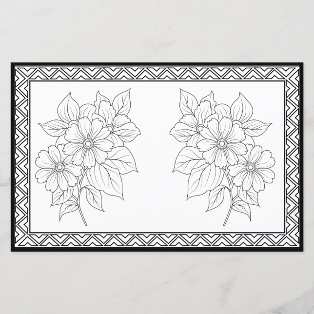 Elegant Färg din egen Personlig-mall (Framsida)